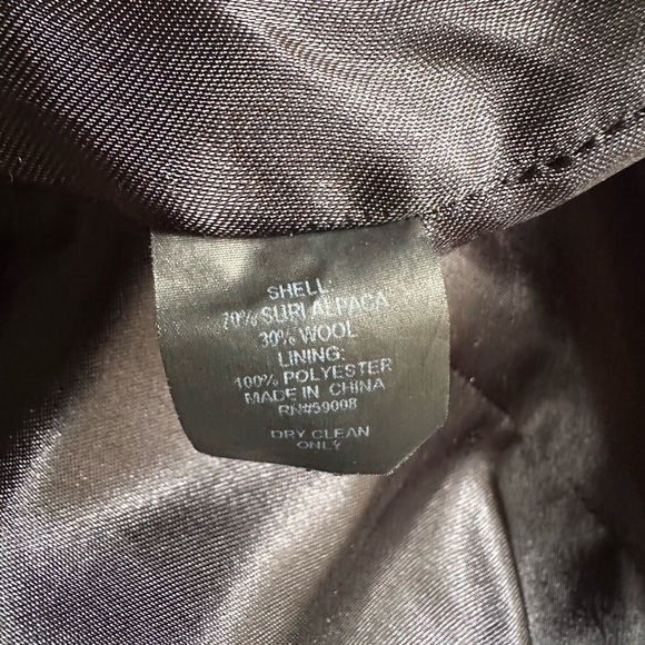 Sofia Cashmere Black and White Houndstooth Trench Coat - Picture 15 of 16